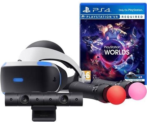 Sony Playstation Ps4 Vr V2 Camera Move Twin Pack 40 Vr Worlds