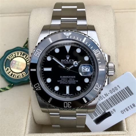 Rolex Submariner Date 116610 Ln Stainless Steel Ceramic Wristwatch 2016