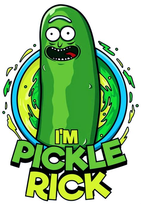 Pickle Rick Poster Rick Illustration Art Poster Rick And Morty Movie