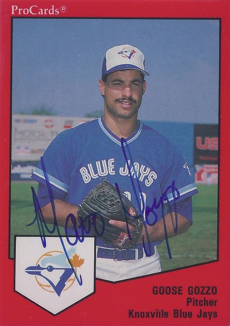1989 Procards Knoxville Blue Jays Autographed Signed Baseball