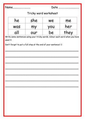 Phase 3 Tricky Word Worksheets By Thewolfe Teaching Resources Tes