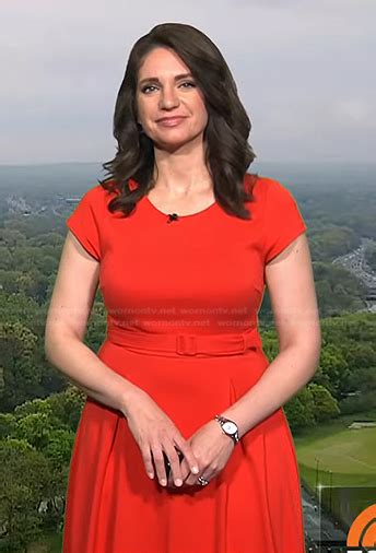 Wornontv Maria Larosas Red Belted Dress On Today Maria Larosa