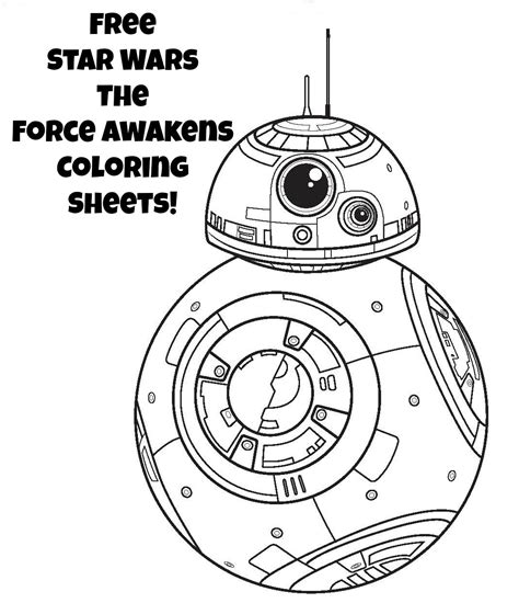 Print all of our coloring pages. Star Wars coloring pages, The force awakens coloring pages