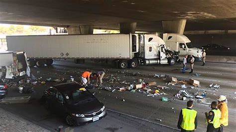 Big Rig Crash Blocks Wb Lanes On 210 Fwy In Pasadena Abc7 Los Angeles
