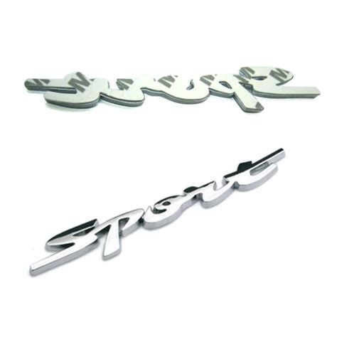 1pcs For Sport Super Chromed Quality Car Emblem Metal Car Badge Car