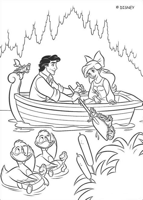 In addition you can illuminate colourful beautiful seascapes or find ariel the little mermaid in several images! The Little Mermaid coloring pages - Ariel and Prince Eric ...