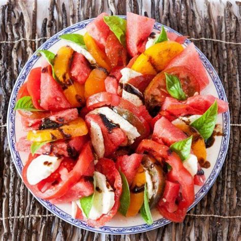 Delicious Watermelon Caprese Salad Foodie Watermelon Caprese Salad