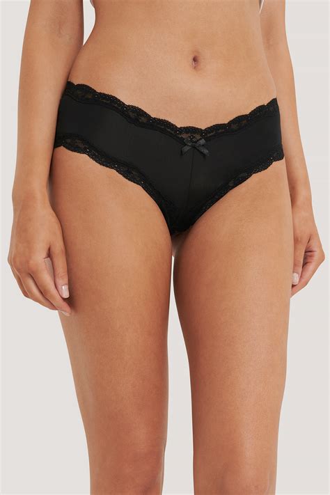 Basic Brazilian Micro Panty 2 Pack Noir Na Kdfr