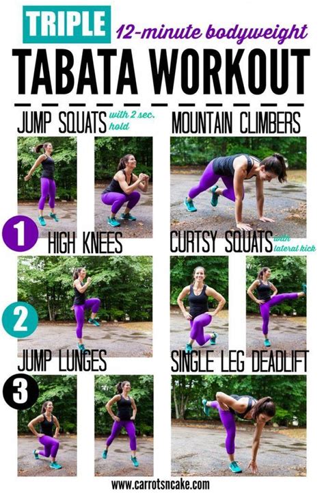 15 Minute Tabata Workout Routine At Home For Push Pull Legs Fitness