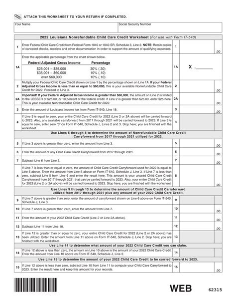 Form It 540 Download Fillable Pdf Or Fill Online Louisiana Resident