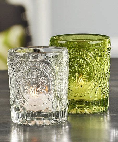 clear and green glass candle holder set candle holders glass candle holders candle holder set