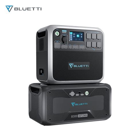 bluetti portable power station ac200p with b300 3072wh expansion battery 2000wh capacity solar