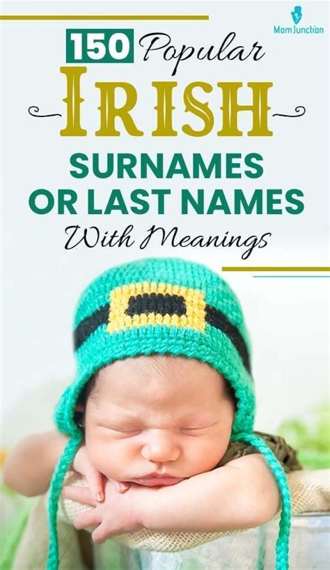 150 Popular Irish Surnames Or Last Names With Meanings Irish Surnames