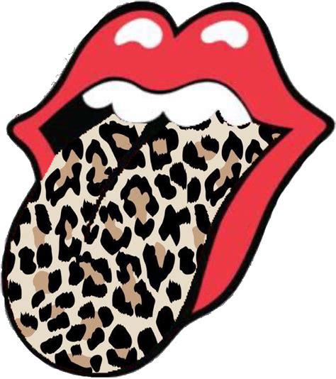 kiss lips png rolling stones lips with tongue out leopard print png my xxx hot girl