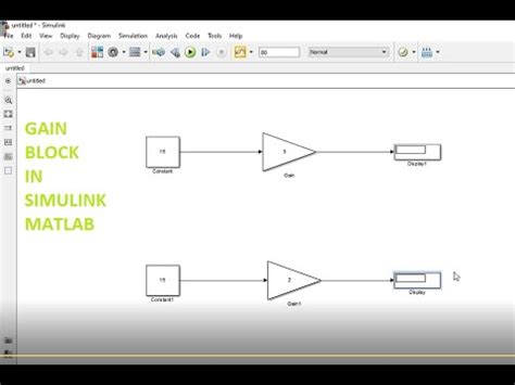 How To Use Gain Block In Simulink Gain In Simulink Using Gain Block In Matlab Simulink Youtube
