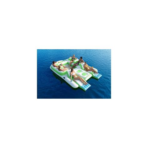 Giant Inflatable Floating Island 6 Person Raft Pool Lake Float 15 8x