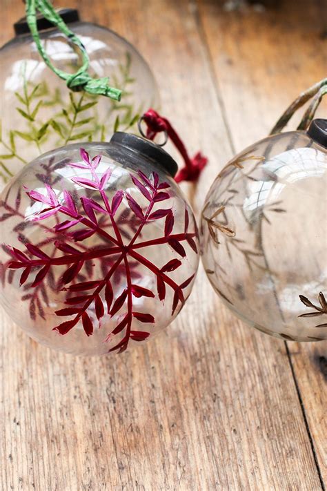 Nkuku Snowflake Redgoldgreen Glass Baubles Set Of 3 Christmas