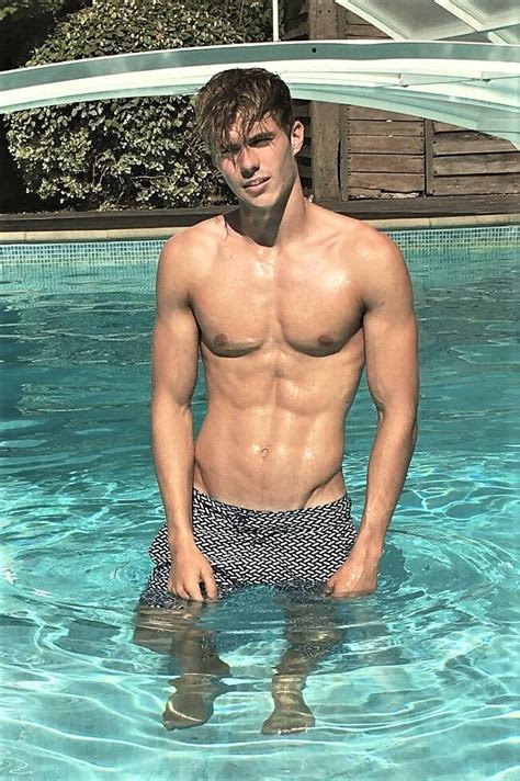 Pin By Levi On Guys At Poolside Or In The Pool Hot Dudes Beautiful