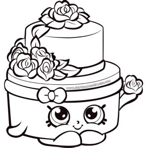 Excerpt from stunning birthday cake coloring pages free picture inspirations blank birthday cakeoring page printable presents pages free wedding slice of for kids. Shopkins Season 7 Wedding Cake | Shopkin coloring pages ...
