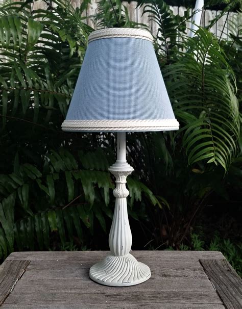 Blue Gingham Lampshade Night Light Lamp Shade