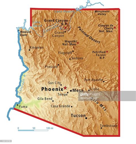 Arizona Relief Map High Res Vector Graphic Getty Images