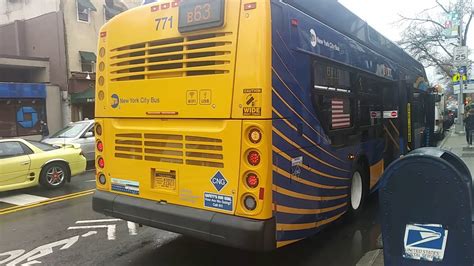 Mta New York City Bus [2017] New Flyer Xcelsior Xn40 Cng 771 B63 Bus 9th St 5th Av To Pier