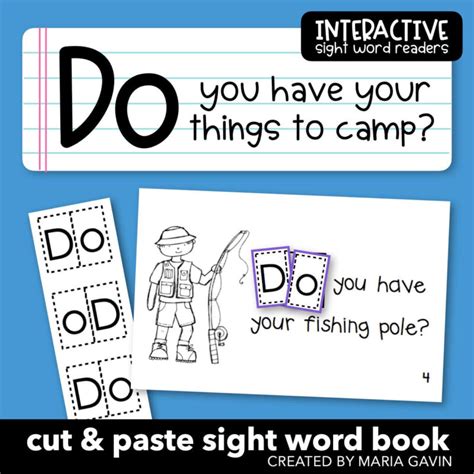 Do You Have Your Things To Camp Interactive Sight Word Reader