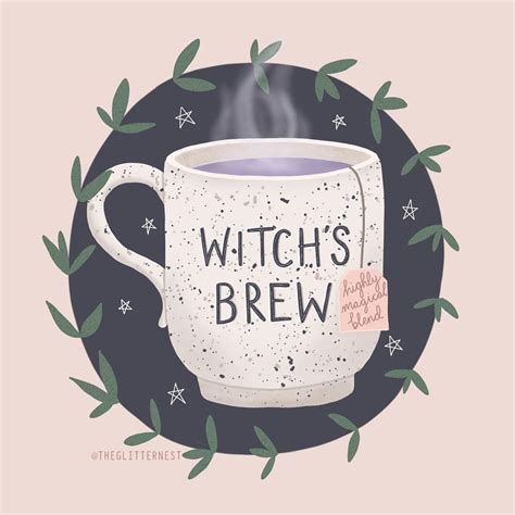 Witchs Brew Highly Magical Blend By The Glitter Nest Drawing