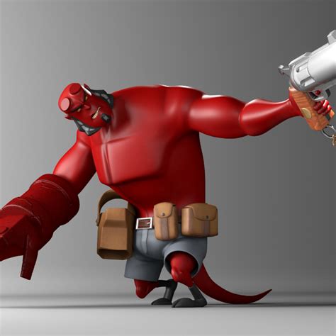 Hellboy 3d Character Domestika
