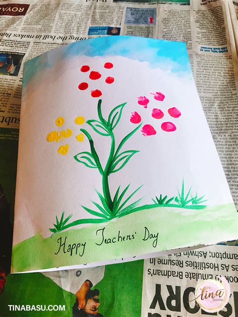 Happy Teachers Day Diy Greeting Card Craft With Kids