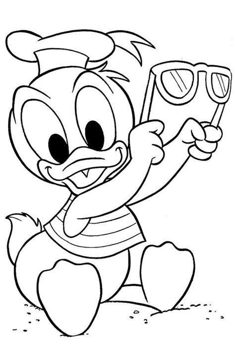 Desenho Do Pato Donald Beb Para Colorir P Ginal Inicial