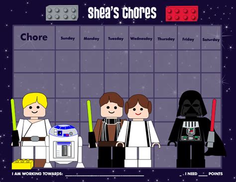 5 Best Images Of Star Wars Free Printable Chore Chart Star Wars Chore