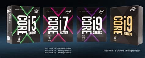 Intel Core X Series Processors Including Core I9 Extreme Edition 18