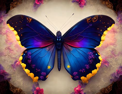 A Beautiful Fantasy Butterfly By Miwi