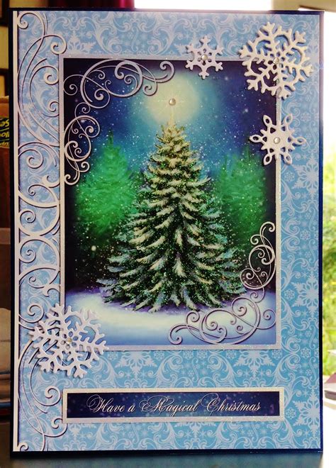 143 Christmas Card A5 Makings From Hunkydory Winter Wonderland