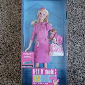 Rare Legally Blonde Barbie Doll Collector S Edition Reese Witherspoon As Elle Woods Etsy