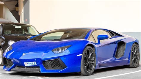 Blue Lamborghini Aventador Lp700 4 Review And Driving 2015 Hq Youtube