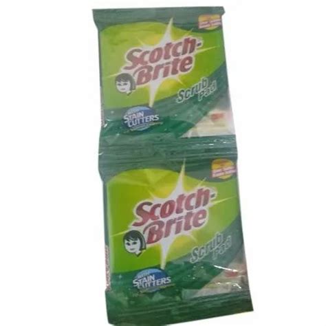 Green Nylon Scotch Brite Scrub Pad Packaging Type Packets At Rs 15