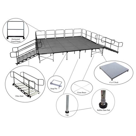 Steel And Plywood Stage Deck Rent Or Buy From Bil Jax®