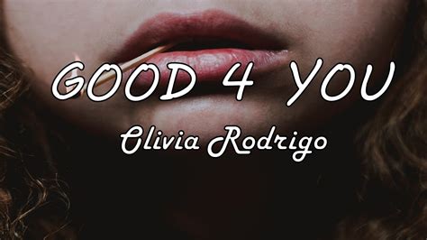 Olivia Rodrigo Good 4 You Sub Español Lyrics English Youtube