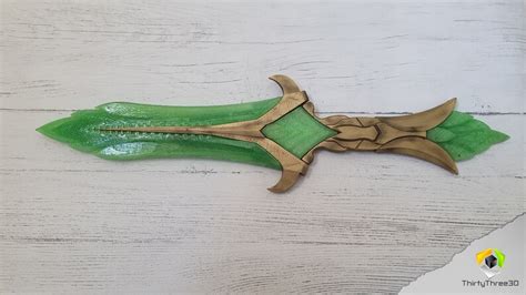 Skyrim Glass Dagger 3d Printed Unofficial Us Etsy