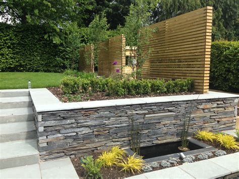 Goscote Design Practice Contemporary Garden Design Slate Drystone