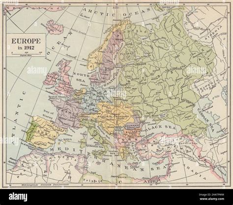 Europe In 1912 Austria Hungary German And Turkish Empires 1914 Old