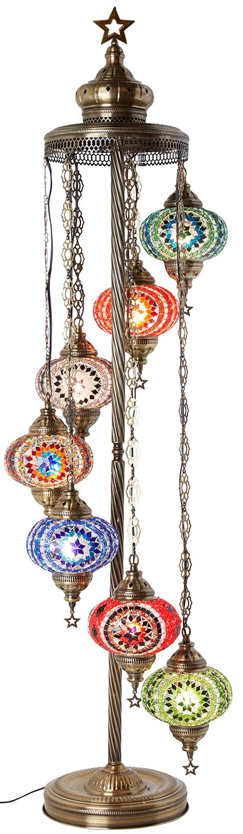 Buy Turkish Moroccan Mosaic Floor Lamp Light 7 Small Globes Online At