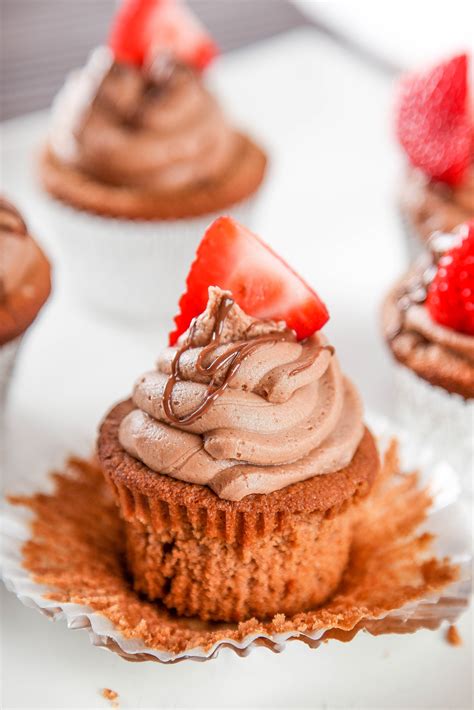 Easy Nutella Cupcakes With Nutella Buttercream Baking Beauty