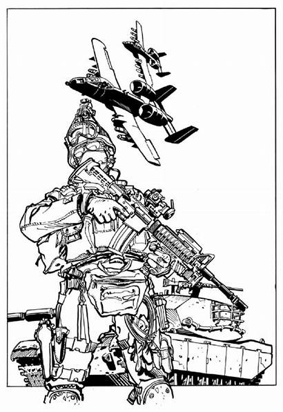 Duty Call Coloring Pages Warfare Ops Modern
