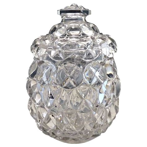 Antique pattern glass biscuit jar Crystal Glass Co. c. 1890s | Pattern glass, Biscuit jar, Crystals