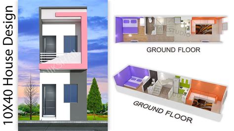 400 Sqft 1bhk 10x40 House Plan With 3d Elevation By Nikshail Youtube