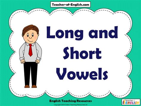 Long And Short Vowels For Kids