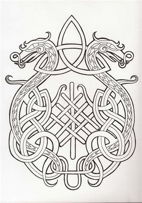 The 25 Best Celtic Dragon Ideas On Pinterest Dragon Tattoo For Thigh